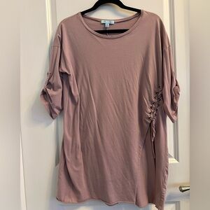 Max Studio Mauve Tunic with Side Detail